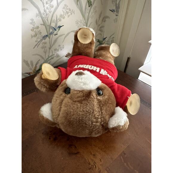 Born Horny Bear With Suction Cups 10” Red Tee Vintage - Picture 8 of 8